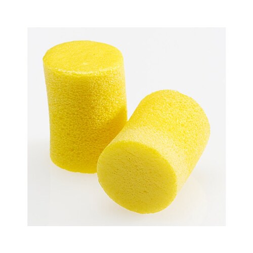3M 3901000 Classic Yellow Medium PVC Foam Disposable Uncorded Barrel