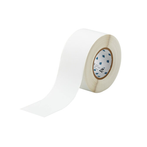 White Paper Continuous Thermal Transfer Printer Label Roll - 3" Width - 300 ft Length - B-424
