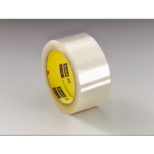 373 Clear Box Sealing Tape - 48 mm Width x 50 m Length - 2.5 mil Thick
