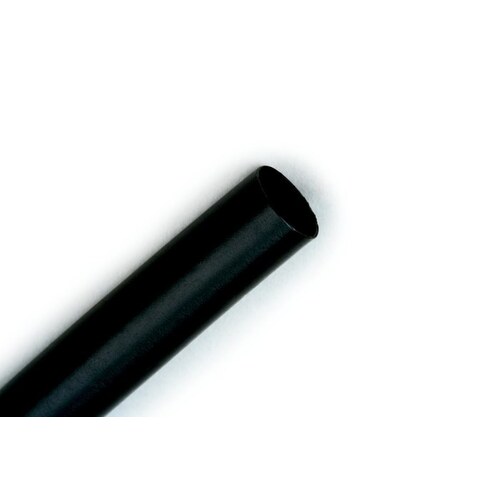 Black Polyolefin Heat Shrink Tubing - 6" Length - 2:1 Shrink Ratio - +212 F Shrink Temp - pack of 10