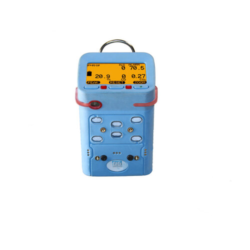 Blue Portable Gas Monitor G460- - O2 (Oxygen) - LEL (Lower Explosive Limit) Combustible - COSH (Carbon Monoxide/Hydrogen Sulfide) - SO2 (Sulfur Dioxide) - NiMH Rechargeable Battery