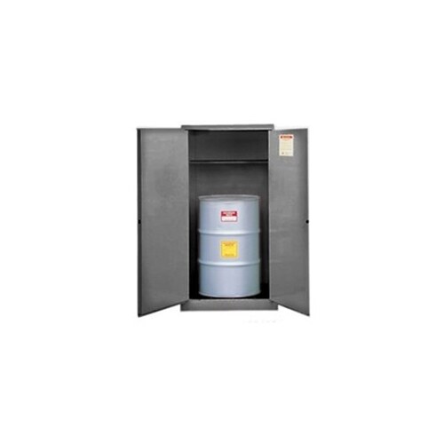 55 gal Gray Steel Hazardous Material Storage Cabinet - 34" Width - 65" Height - Floor Standing