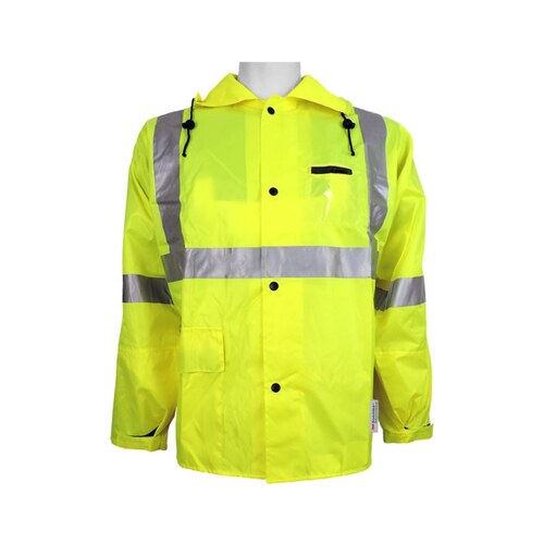 Bal ve -1400 Lime 2XL Polyurethane Rain Jacket