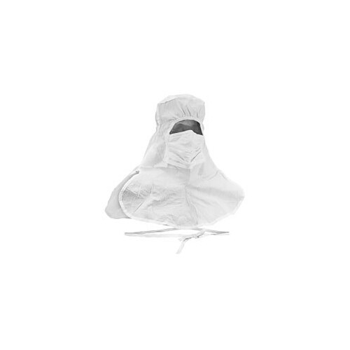 A5 Sterile White Universal Cleanroom Hood - Eyes Only Face Opening - Ties in Back Fitting