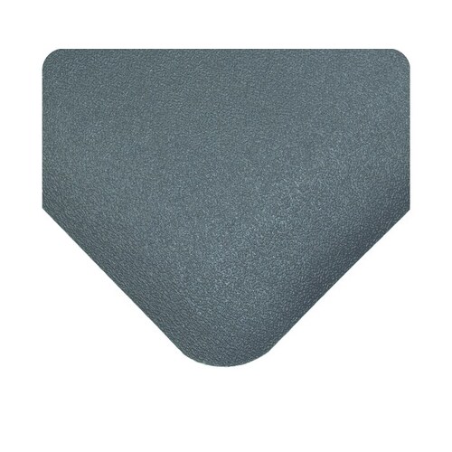 Slate PVC Pebbled Antimicrobial Mat - 3 ft Width - 5 ft Length