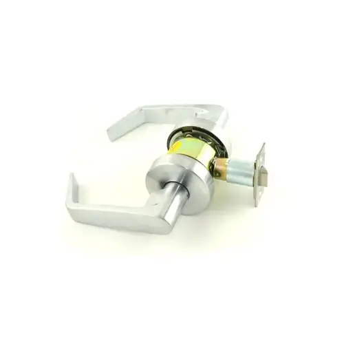 W Series Passage Dane Lever Small Rose Lock with 30206 Latch 30148 Strike Satin Chrome Finish