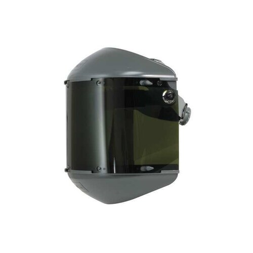 Metal F400DC Green Face Shield & Headgear Set - Ratchet Adjustment - Uncoated