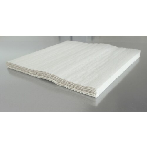 White Cellulose/Polyester Blend Cleaning Wiper - 1/4 Fold - Bag - 50 per bag - 12" Overall Length - 15" Width - pack of 50