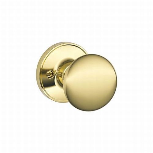 Interior Active Handleset Trim Stratus Bright Brass Finish with Adjustable Latch and Radius Strikes