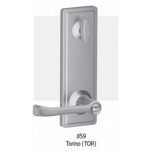 Interior Interconnected Lock Torino with Adjustable Latch and Full Lip Strike Satin Stainless Steel Finish