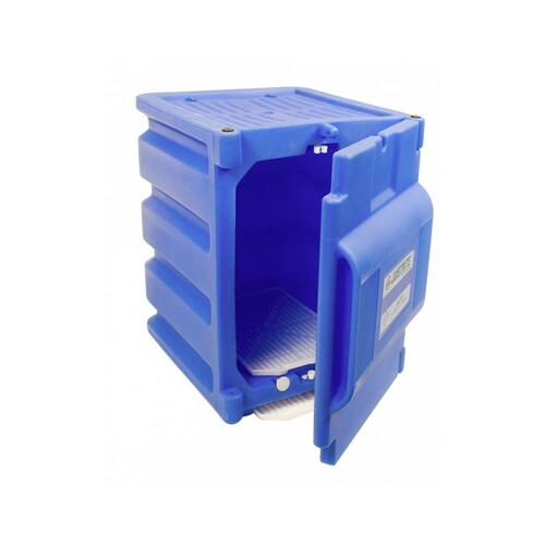 Royal Blue High Density Polyethylene Hazardous Material Storage Cabinet - 14.25" Width - 19.75" Height - Bench Top