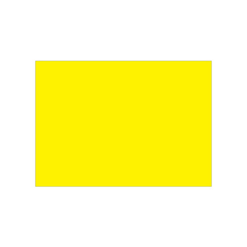 Fluorescent Yellow Paper Blank Rectangle Inventory Labels - 5" Height