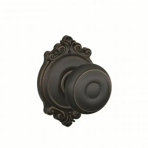 F94 Georgian Knob Inside Trim for Dummy Handleset with Brookshire Trim Aged Bronze