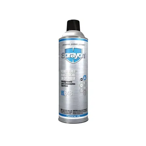 Sprayon SC0848000 EL848 Electronics Cleaner - Spray 13 oz Aerosol Can - 13 oz Net Weight