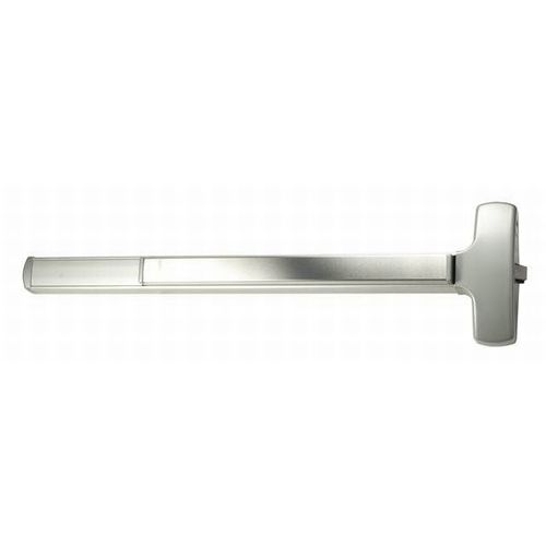 Fire Rated 3' Rim Exit Device Only Aluminum Finish