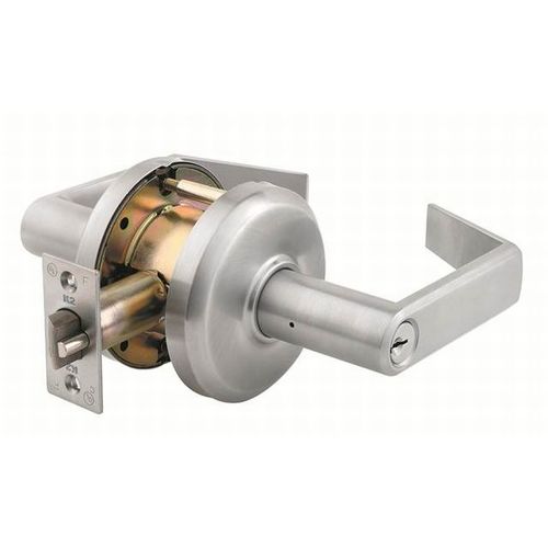 Sierra Classroom Lock with 2-3/4" Backset and ASA Strike Satin Chrome Finish