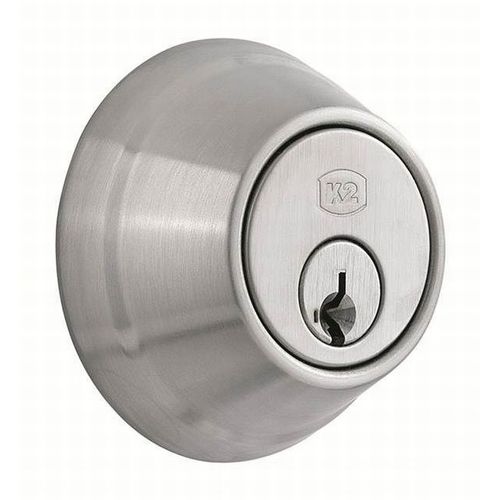 Deadbolt - Single Cylinder with 2-3/4" Backset and Square Deadbolt Strike Satin Chrome Finish