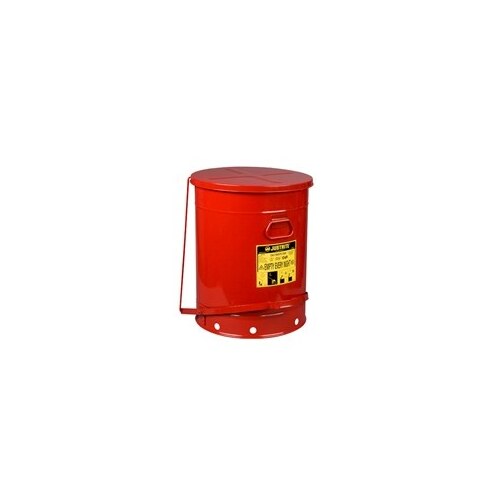 Red Steel Leak-Proof 21 gal Safety Can - 23 7/16" Height - 18 3/8" Overall Diameter