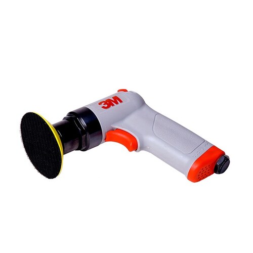 Pneumatic Random Orbital Sander - Pistol Grip - 3" DIA - 15,000 RPM - 4.8" Length -.45 hp