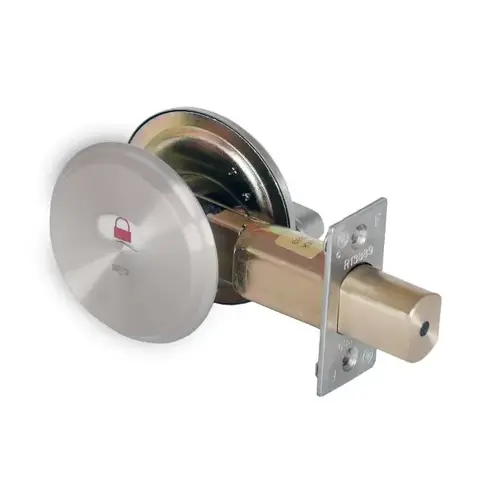 Deadbolt - Indicator with 2-3/4" Backset and Square Deadbolt Strike Satin Nickel Finish