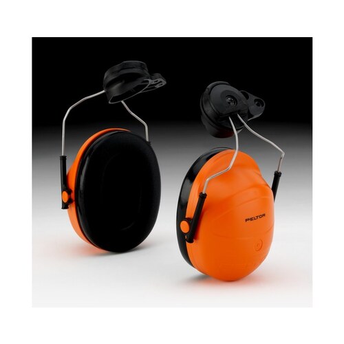 M-985 Hard Hat Mounted Protective Earmuffs - 24 dB NRR Orange