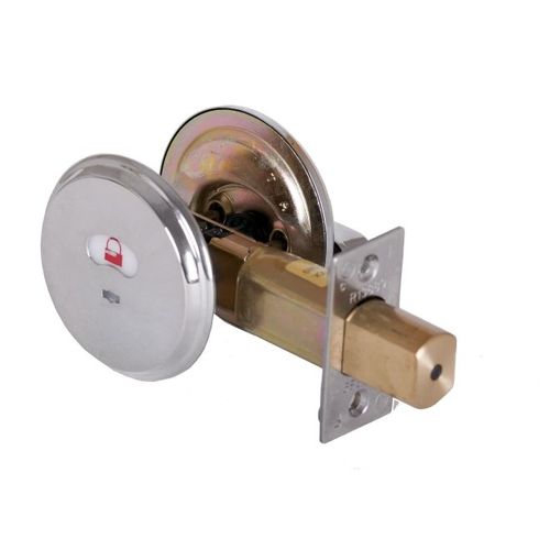 Deadbolt - Indicator with 2-3/4" Backset and Square Deadbolt Strike Bright Chrome Finish