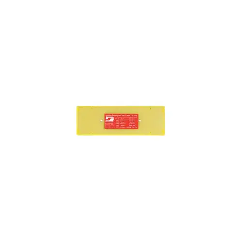 Dynabrade 57454 Sanding Disc Backing Pad - PSA Attachment - Medium Density - 2 3/4 Width x 8" Length - Vinyl, Non-Vacuum, 2 Screws, 3/8"