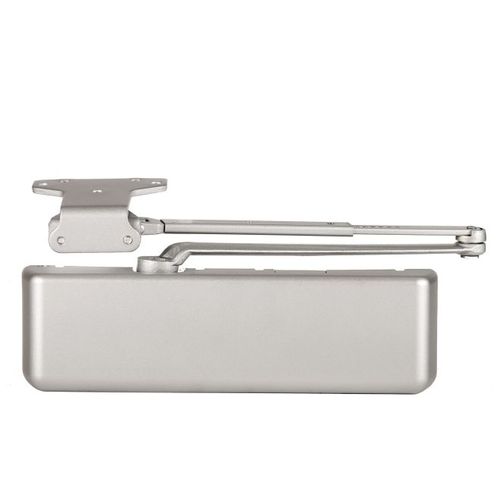 Extra Heavy Duty Hold Open Door Closer Aluminum Finish