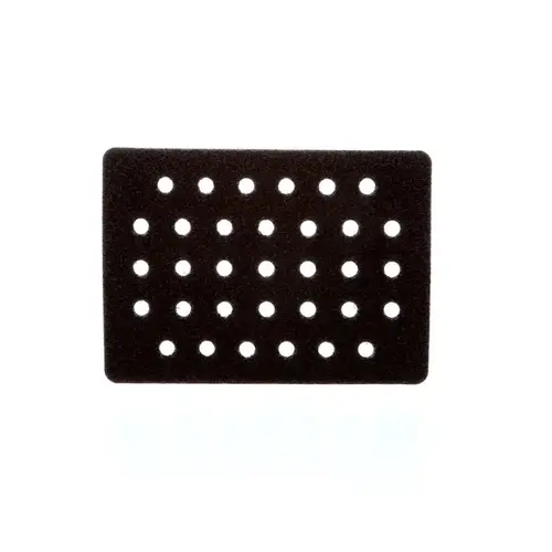 3M 28325 Clean Sanding Pad Hook Saver, 4 in L x 3 in W, Hook and Loop Attachment Black
