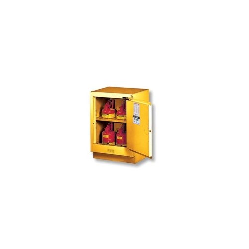 15 gal Tan Steel Hazardous Material Storage Cabinet - 24" Width - 35 3/4" Height - Floor Standing