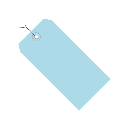 Light Blue 13 Point Cardstock Shipping Tags - 5 1/4" Width
