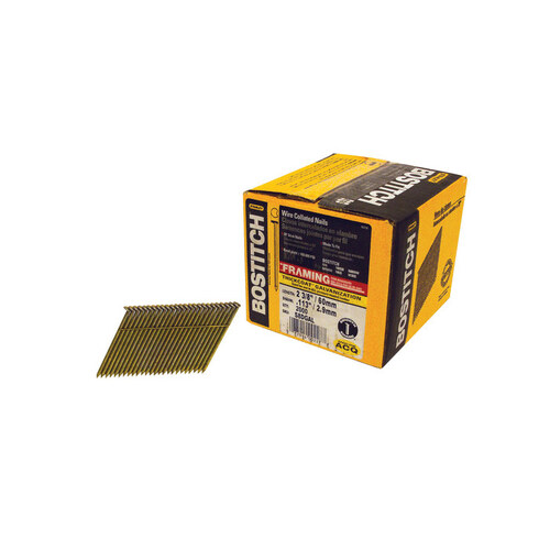 Bostitch S8DGALFH 2 3/8" Steel.113" 28 Framing Nails Diamond Point