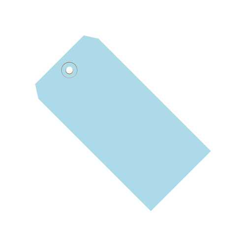 Light Blue 13 Point Cardstock Shipping Tags - 5 3/4" Width