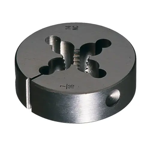 Cle-Line C65416 0610 1-8 UNC Round Adjustable Die - 1" Thickness - Carbon Steel - C