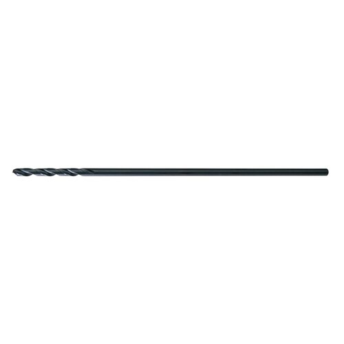 912 #49 Heavy-Duty Aircraft Extension Drill - Split 135 Point - 1" Spiral Flute - Right Hand Cut - 12" Overall Length - High-Speed Steel - 0.073" Shank