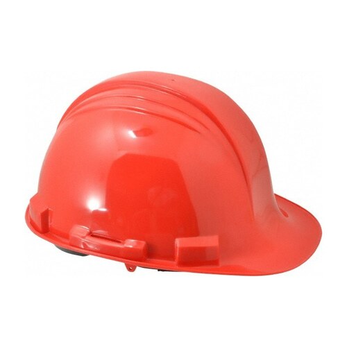 Orange High Density Polyethylene Cap Style Hard Hat - 4-Point Strap Type - 4-Point Suspension - Ratchet Adjustment