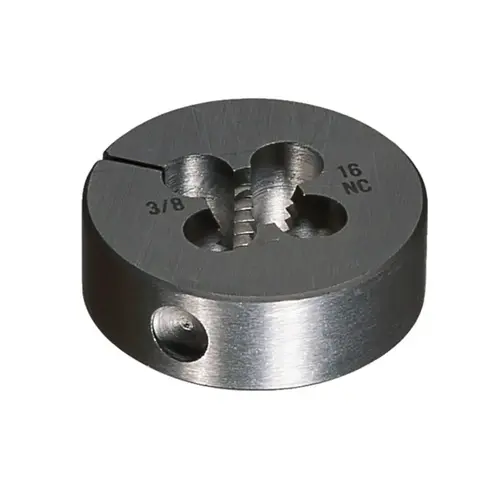 Cle-Line C65817 0710 3/8-24 UNF Round Adjustable Die - 0.375" Thickness - High-Speed Steel - C