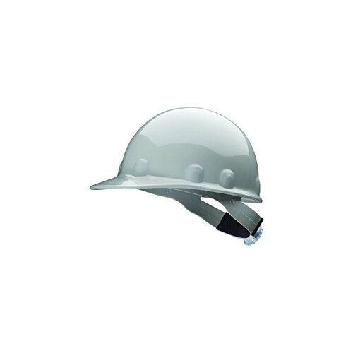 Metal Gray Thermoplastic Cap Style Hard Hat - 8-Point Suspension - Swing Strap Adjustment