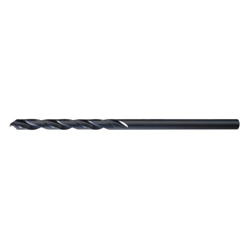 1630 27/64" NAS 907 Type B Aircraft Extension Drill - Split 135 Point - 3.9375" Spiral Flute - Right Hand Cut - 6" Overall Length - High-Speed Steel - 0.4219" Shank - C
