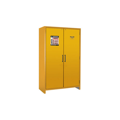 45 gal Yellow Hazardous Material Storage Cabinet - 46" Width - 76.5" Height