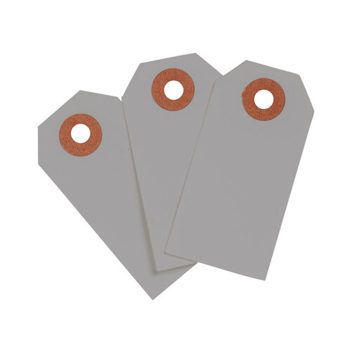 Gray Rectangle Cardstock Blank Tag - 1 3/8" 1 3/8" Width - 2 3/4" Height