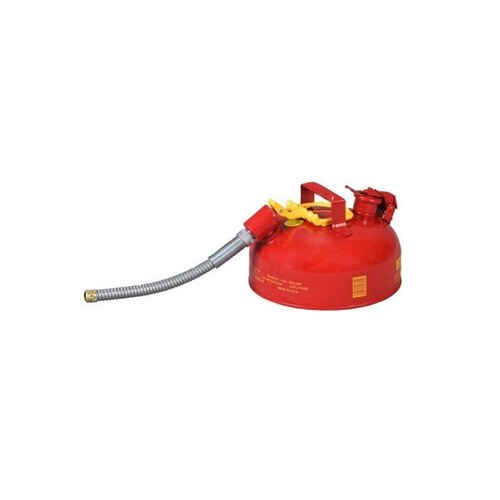 Red Pressure-Relief Vent 1 gallon Safety Can - 7 1/4" Height - 11 1/4" Overall Diameter