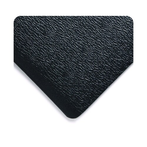 427 Black Vinyl Sponge Pebbled Anti-Fatigue Mat - 2 ft Width - 60 ft Length