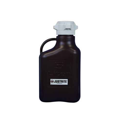 Dark Amber Polypropylene 5 L Safety Can - 16.3" Height