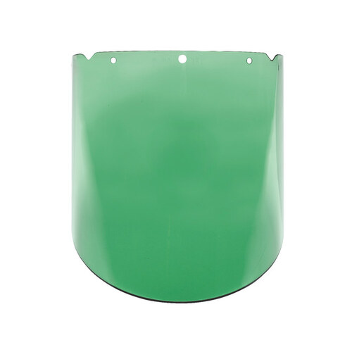 Green Polycarbonate Visor - 9.25" Width