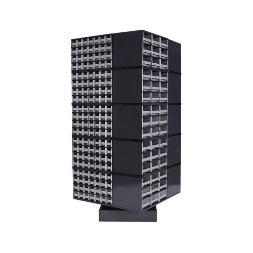 19 1000 lb Gray Steel Storage-Go-Round Rack - 31" Overall Length - 31" Width - 60" Height