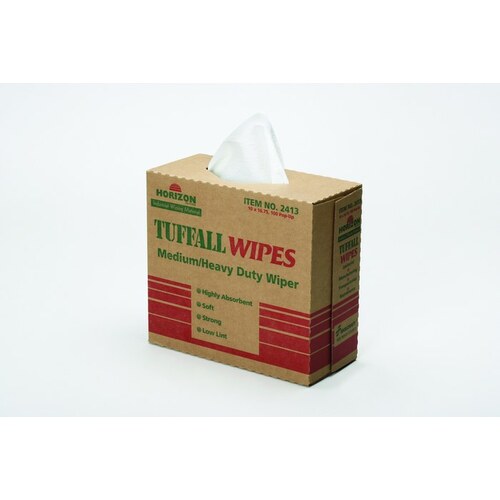 White Cleaning Towel - 16 3/4" Overall Length - 9 3/4" Width