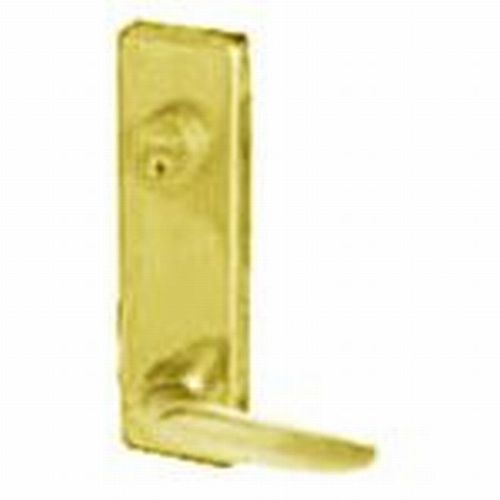 Quantum Lever Exit Device Trim with Key Locks or Unlocks Satin Brass Finish