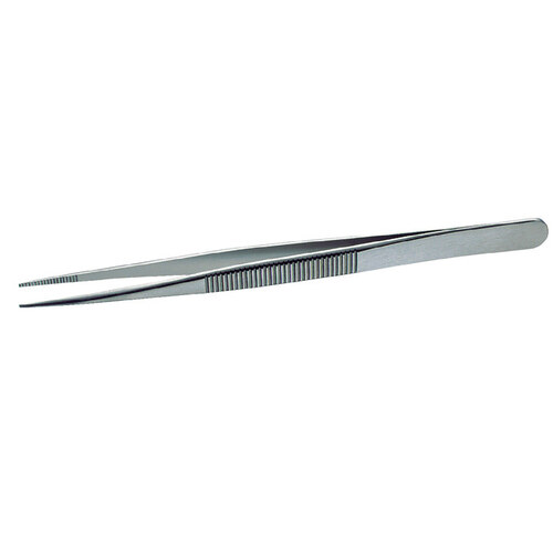 Utility Tweezers - Stainless Steel Straight Tip - 4.33" Length - TL 120A