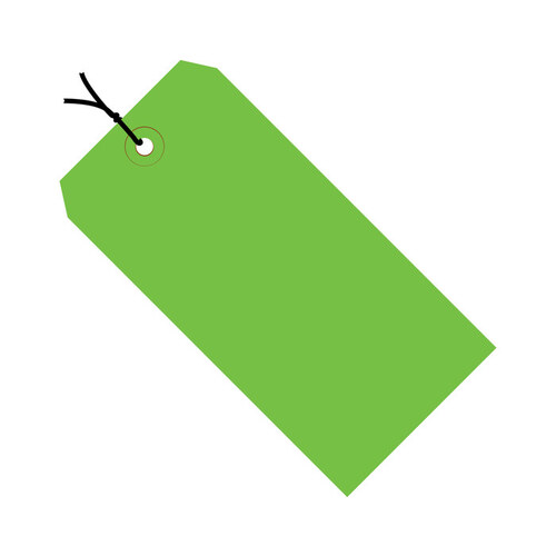 Green 13 Point Cardstock Colored Tags